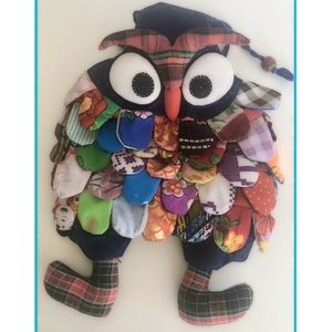OWL Unique Women's Cloth Fabric Owl Mini  Backpack